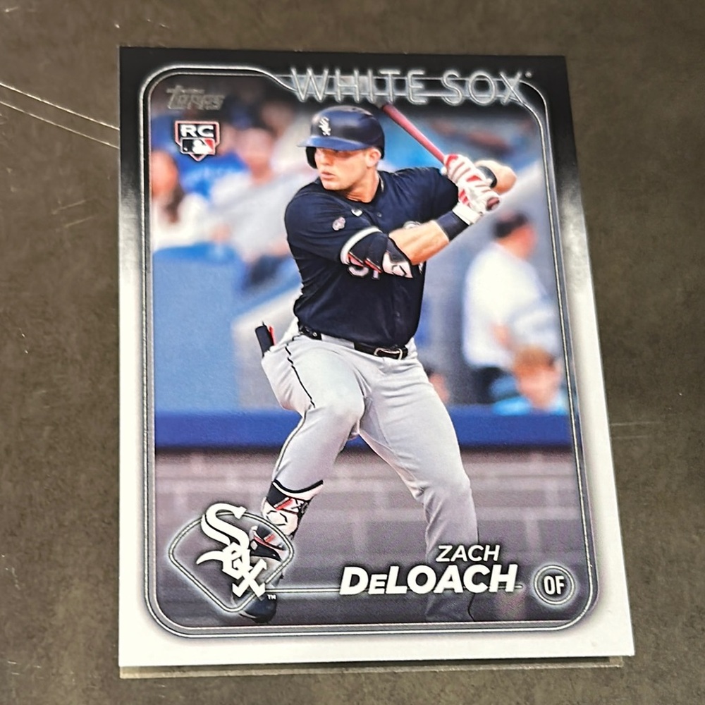 Topps White Sox Baseball Card Zach DeLoach